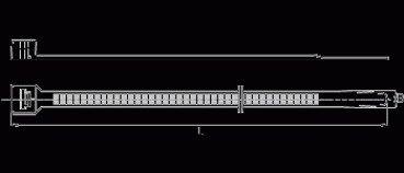 Polyamide PA 6.6 cable tie, 160 x 4,5mm, black, Minimum quantity 100 pieces (= 1 unit)